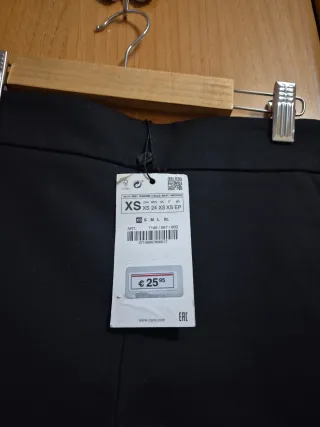 Falda pantalón Zara negra Talla XS