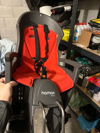 Sillita bici Hamax Smiley Roja