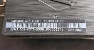 Tarjeta Gráfica MSI 1660 ti