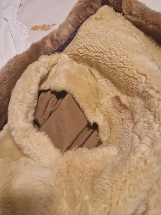 Chaqueta Abrigo Corto Hombre Marrón Espiga