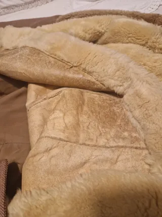 Chaqueta Abrigo Corto Hombre Marrón Espiga