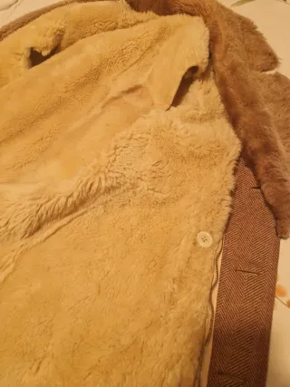 Chaqueta Abrigo Corto Hombre Marrón Espiga