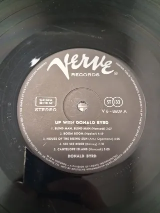 Vinilo UP UP UP with Donald Byrd Jazz