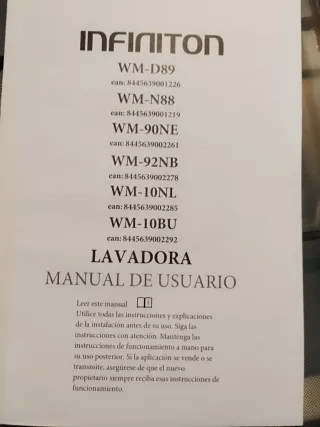 Lavadora Infiniton WM-500E