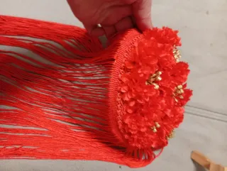 Hombreras Flamencas Rojas y Doradas