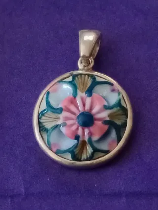 Colgante Sargadelos Flor Multicolor