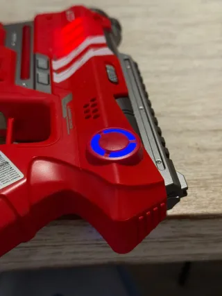 Laser tag 4 pistolas y chalecos juguete