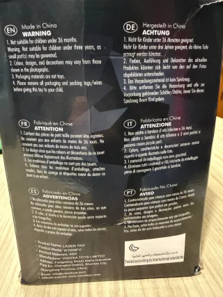 Laser tag 4 pistolas y chalecos juguete