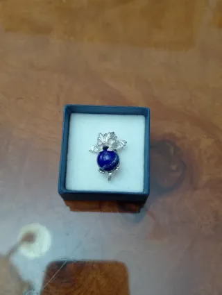 1 Colgante Dragón Plata Ley 925 con 5 Piedras