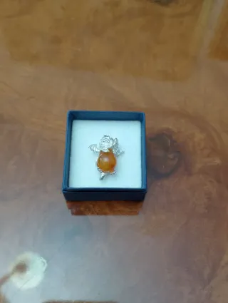 1 Colgante Dragón Plata Ley 925 con 5 Piedras