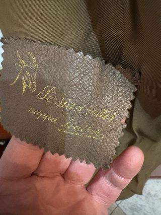 Giacca donna vera pelle color tabacco anni 90