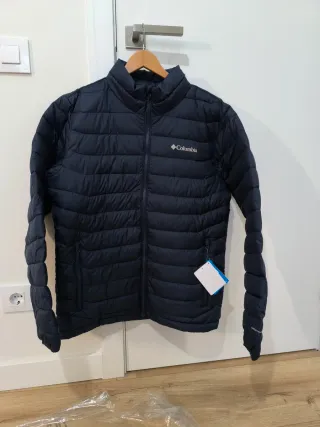 Abrigo Columbia Plumas Azul Talla M Nuevo