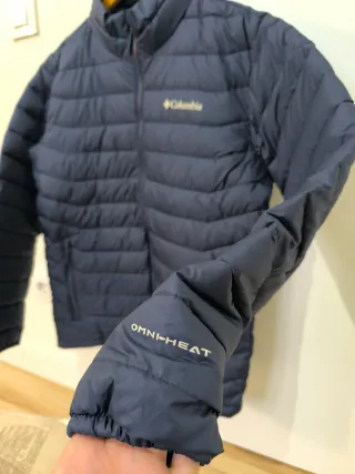 Abrigo Columbia Plumas Azul Talla M Nuevo