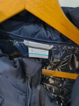Abrigo Columbia Plumas Azul Talla M Nuevo