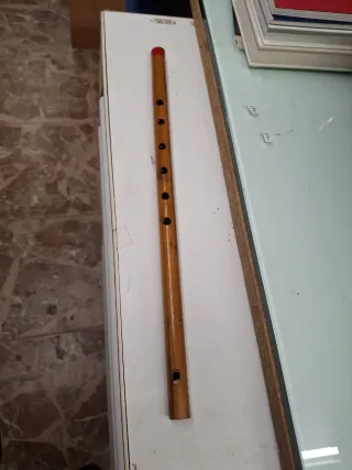 Flauta artesanal de madera 36 cm