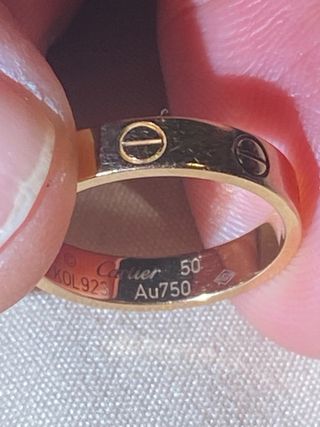 Anillo Cartier Oro Rosa