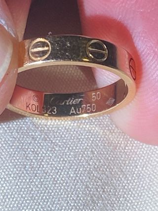 Anillo Cartier Oro Rosa