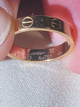 Anillo Cartier Oro Rosa
