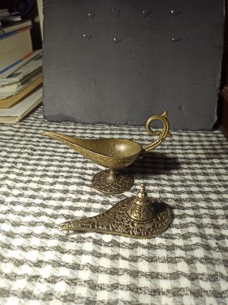 Porta incienso latón/bronce decorado