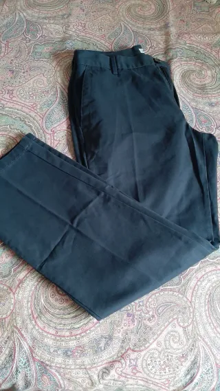 Pantalón chino slim azul