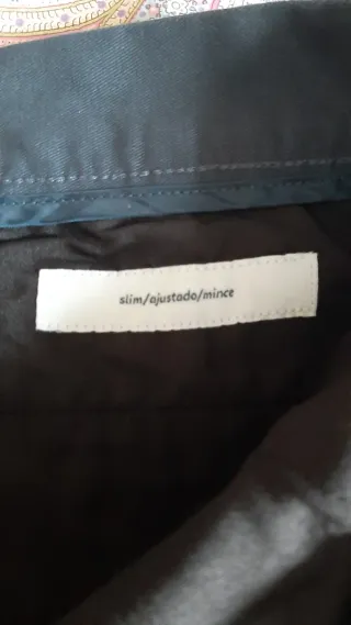 Pantalón chino slim azul