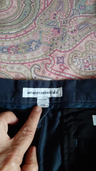 Pantalón chino slim azul