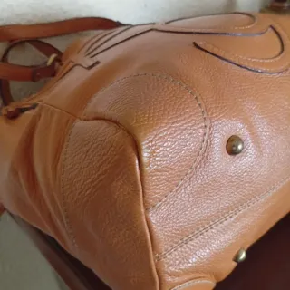 Bolso Piel Purificación García Marrón anaranjado
