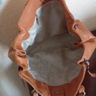 Bolso Piel Purificación García Marrón anaranjado