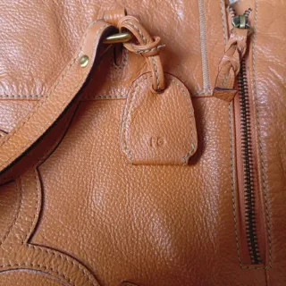 Bolso Piel Purificación García Marrón anaranjado