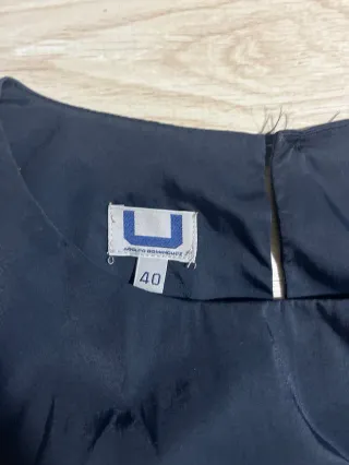 Vestido Adolfo Dominguez Negro Fiesta