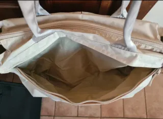 Borsa Zippo color panna