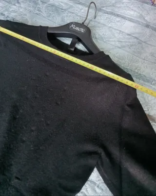 Maglione morbido caldo nero grigio