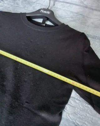 Maglione morbido caldo nero grigio