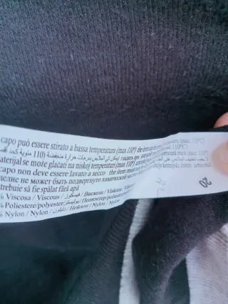 Maglione morbido caldo nero grigio