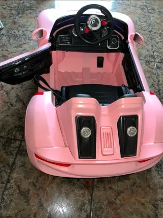 Coche eléctrico infantil rosa