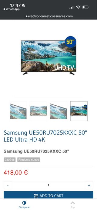 televisor Samsung 50” como nuevo