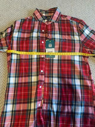 Camisa Scotta 1985 cuadros talla S. Nueva.