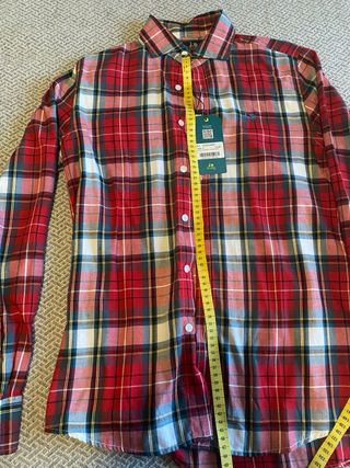 Camisa Scotta 1985 cuadros talla S. Nueva.