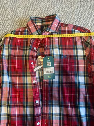 Camisa Scotta 1985 cuadros talla S. Nueva.