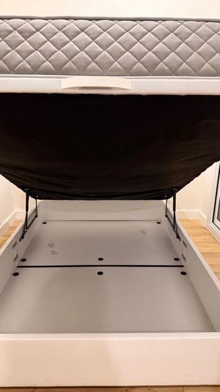 Cama canapé abatible + colchón + cabecero