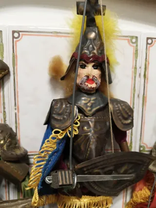 Lotto di 3 pupi Siciliani