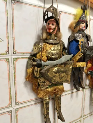 Lotto di 3 pupi Siciliani