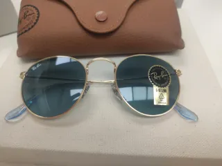 Ray Ban RB3447 Gafas de Sol Redondas Doradas