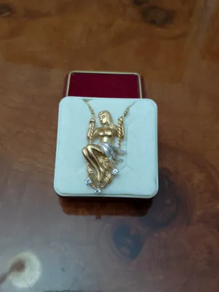 Collar/Gargantilla Plata Ley 925 Baño de oro