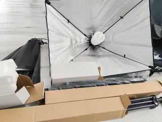 Iluminación de estudio plegable