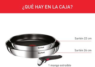 Tefal Ingenio Emotion - Set di 2 Padelle 22/26