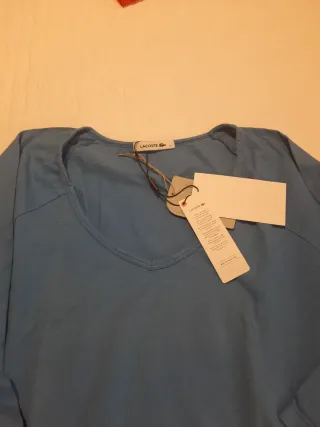 Camiseta LACOSTE Talla 42 Azul