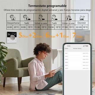 KETOTEK Termostato Calefacción WiFi para Caldera d