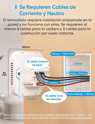 Meross Termostato Calefaccion WiFi para Calderas,