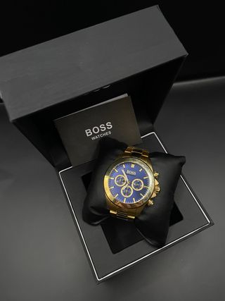 Reloj Hugo Boss Cronógrafo Dorado Azul